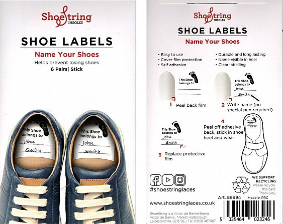 Shoe Labels