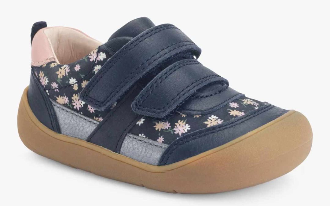 0851_19 DUEL NAVY/FLORAL NUBUCK LEATHER